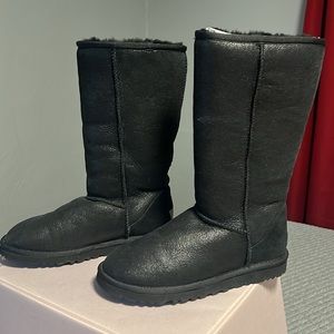 UGG tall black bomber boots